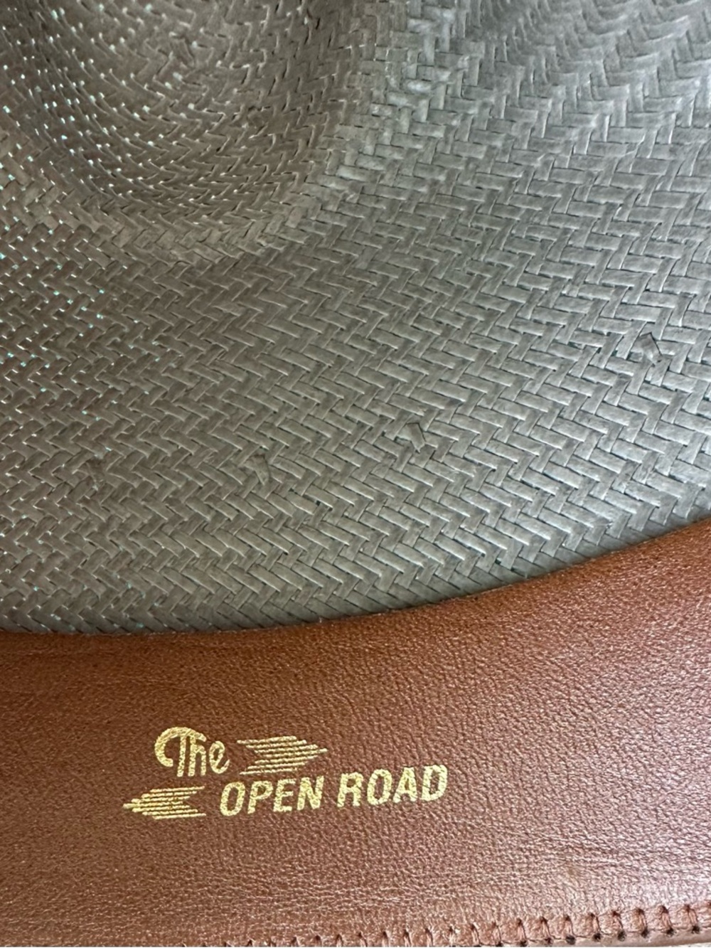 GRAY OPEN ROAD STRAW HAT - Picture 5 of 7